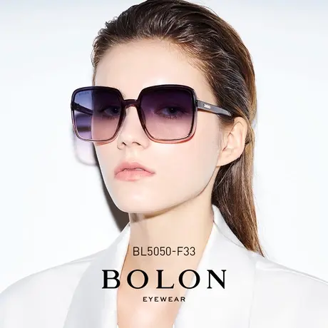 BOLON暴龙眼镜2022新品时尚个性太阳镜大框方形女款墨镜BL5050图片