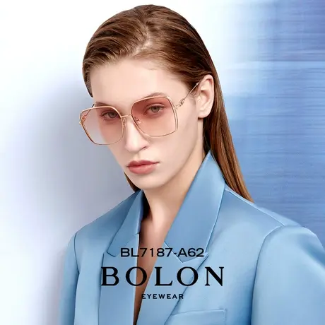 BOLON暴龙眼镜2023新品太阳镜大框彩色墨镜女渐变色美颜镜BL7187图片