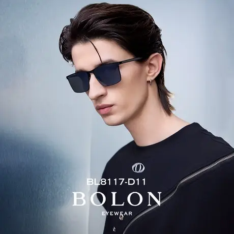BOLON暴龙眼镜2024新款偏光金属方框太阳镜开车驾驶墨镜男BL8117图片