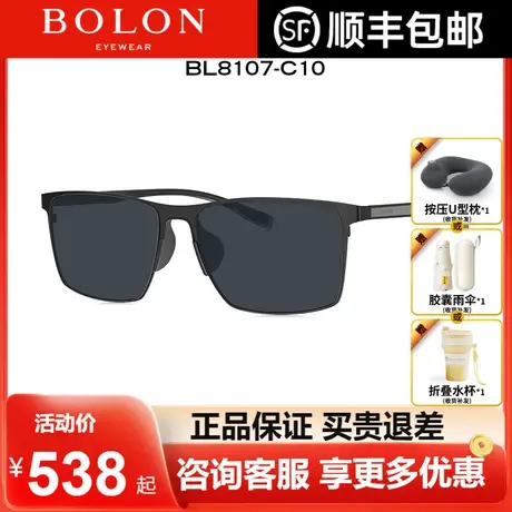 BOLON暴龙眼镜太阳镜金属方框高清偏光驾驶护眼墨镜男BL8107图片