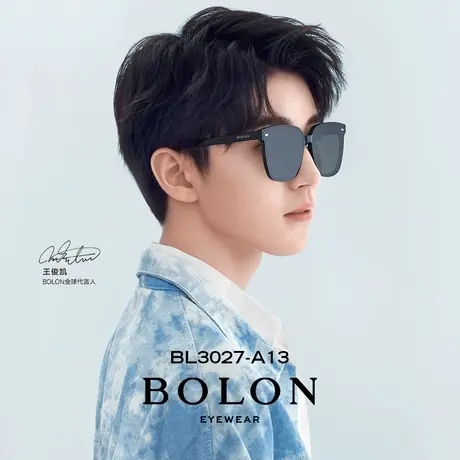 BOLON暴龙眼镜王俊凯同款偏光墨镜韩版黑超太阳镜BL3037&BL3027商品大图