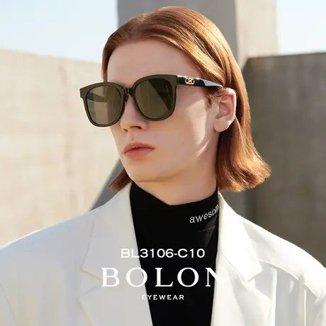 BOLON暴龙太阳眼镜偏光防晒防紫外线方框遮阳黑超墨镜女款BL3106商品大图