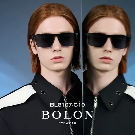 BOLON暴龙眼镜2023新品太阳镜金属方框高清偏光驾驶墨镜男BL8107商品大图