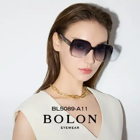 BOLON暴龙眼镜24新品大镜框偏光墨镜蝶形时尚太阳眼镜男女BL5089图片