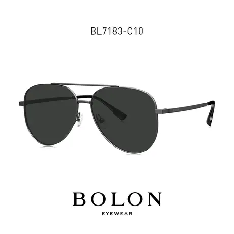 BOLON暴龙眼镜男款双梁太阳镜飞行员偏光镜金属驾驶墨镜BL7183图片
