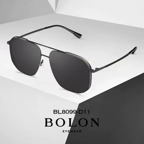 BOLON暴龙眼镜经典双梁偏光太阳镜飞行员框墨镜男款驾驶镜BL8099图片