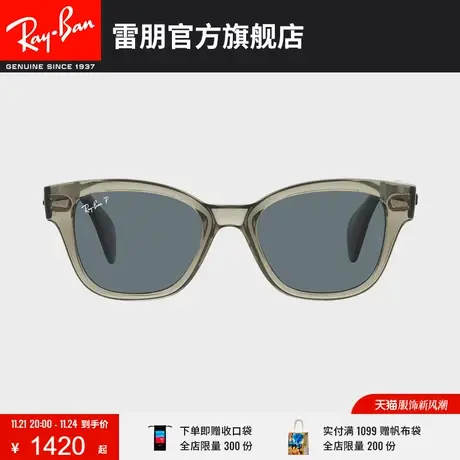 【2023新品】RayBan雷朋太阳眼镜透明方框偏光墨镜0RB0880SF商品大图