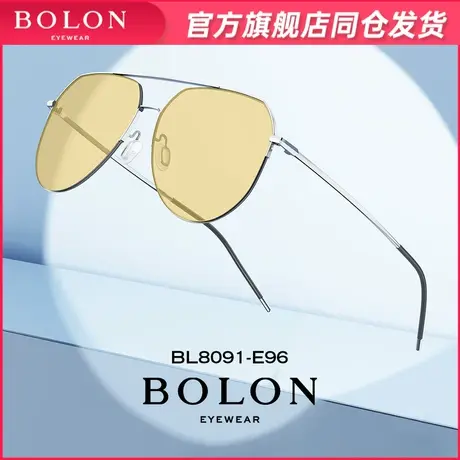 BOLON暴龙眼镜2023新品金属框太阳镜飞行员偏光驾驶墨镜男 BL8091图片
