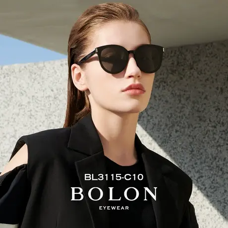 BOLON太阳镜眼镜女2023新款偏光时尚猫眼墨镜显瘦官方旗舰BL3115图片