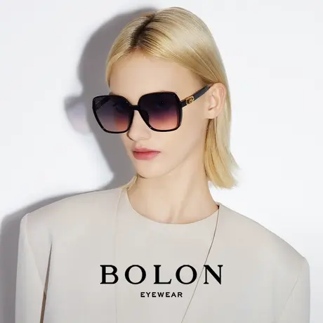 BOLON暴龙眼镜24新品轻薄大框美颜墨镜防紫外偏光太阳镜女BL5082商品大图