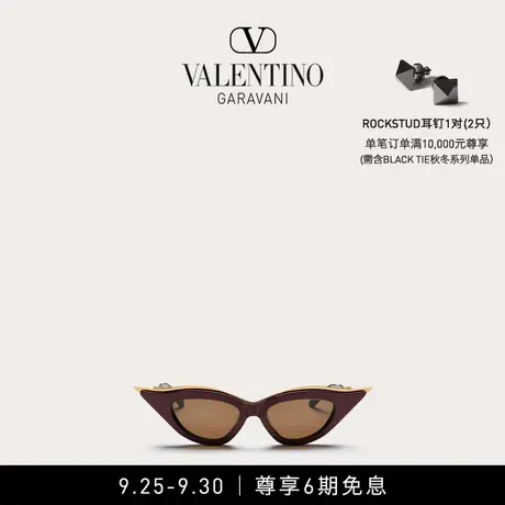 华伦天奴VALENTINO V - GOLDCUT II钛合醋酸纤维猫眼太阳眼镜商品大图