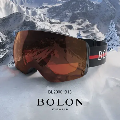 BOLON暴龙眼镜2022新品滑雪镜男女同款太阳镜防紫外线墨镜BL2000商品大图