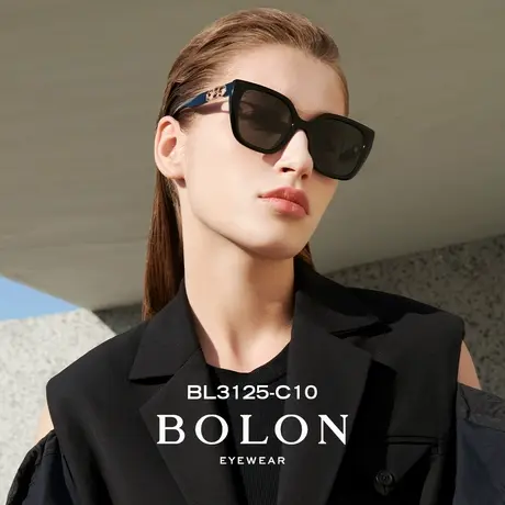 BOLON暴龙眼镜2023新品太阳镜防紫外线板材猫眼形女款墨镜BL3125图片