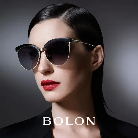 BOLON暴龙猫眼太阳镜女明星同款个性复古偏光墨镜时尚眼镜BL6001图片