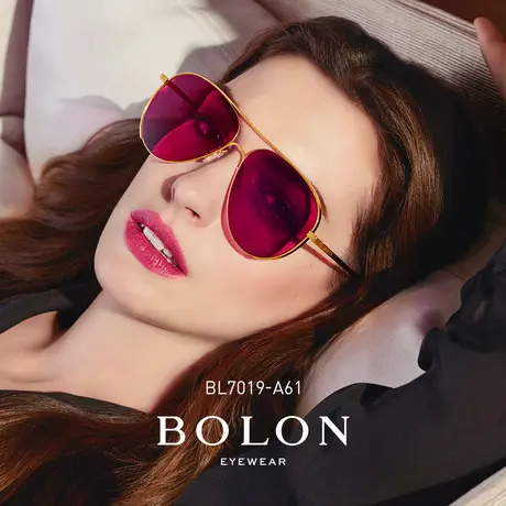 BOLON暴龙年偏光蛤蟆镜女飞行员框太阳镜明星同款墨镜眼镜BL7019图片