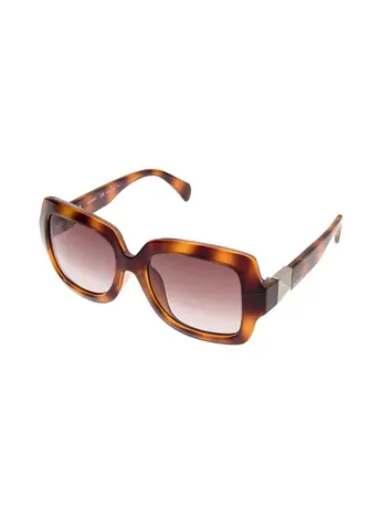 Valentino/华伦天奴 棕色粗方框宽边太阳眼镜图片